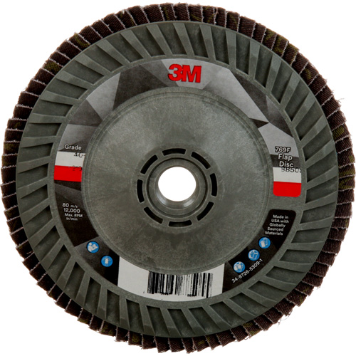769F Quick Change Flap Disc, 5" x 5/8"-11, Type 27, 40+ Grit, Ceramic Action Paper