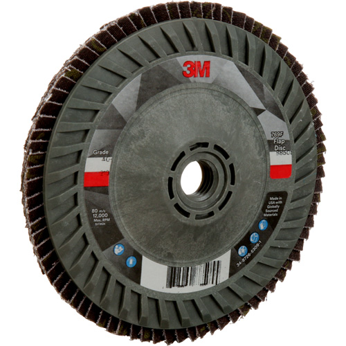 769F Quick Change Flap Disc, 5" x 5/8"-11, Type 27, 40+ Grit, Ceramic Action Paper