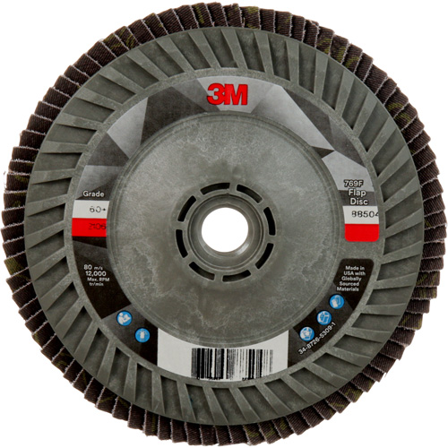 769F Quick Change Flap Disc, 5" x 5/8"-11, Type 27, 60+ Grit, Ceramic Action Paper