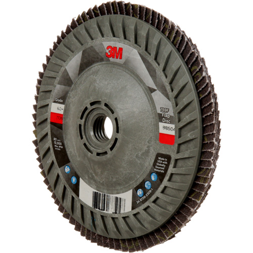 769F Quick Change Flap Disc, 5" x 5/8"-11, Type 27, 60+ Grit, Ceramic Action Paper