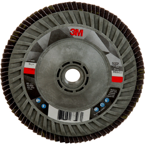 769F Quick Change Flap Disc, 5" x 5/8"-11, Type 27, 80+ Grit, Ceramic Action Paper