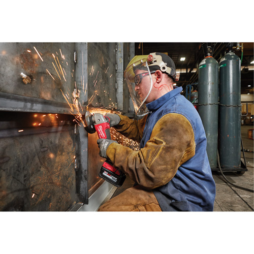 M18 Fuel No-Lock Braking Grinder with One-Key Paddle Switch Kit, 4-1/2" or 5" Wheel, 18 V Action Paper