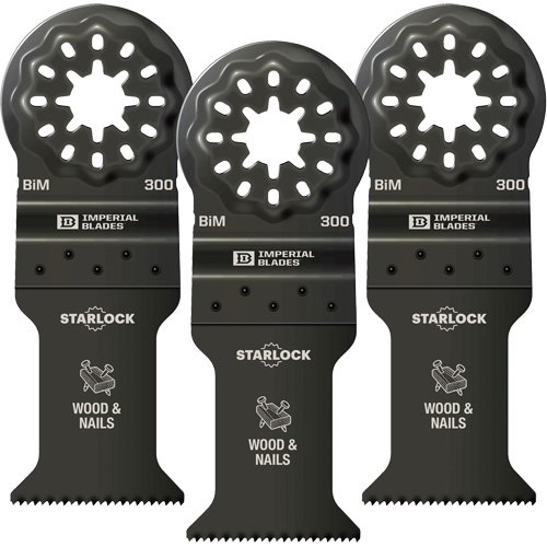 Starlock 1-3/8" Standard Wood & Nails Blades Action Paper