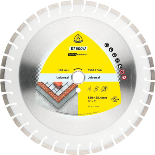DT 600 U Supra Large Diamond Cutting Blades Action Paper