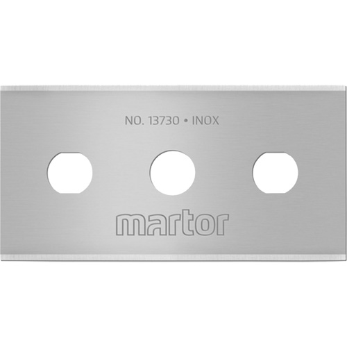 Stainless Steel Industrial Blade with Square Ends, Single Style Action Paper