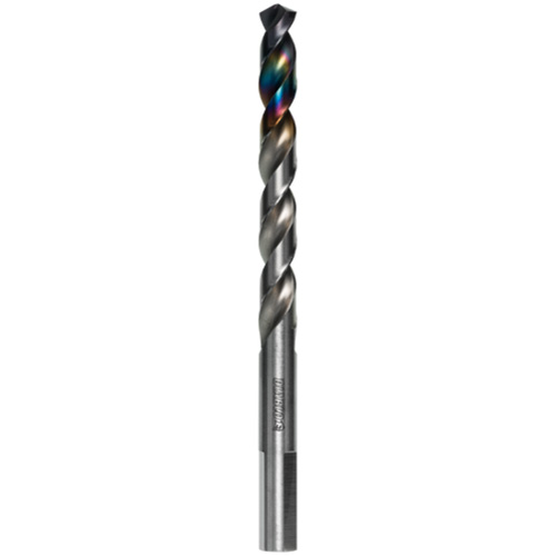 Metal Demon Drill Bit for Mild, Hardened and Stainless Steels, 21/64", 3" Flute, 130° Point Action Paper