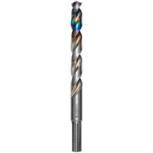 Metal Demon Drill Bit for Mild, Hardened and Stainless Steels, 27/64", 3-7/10" Flute, 130° Point Action Paper