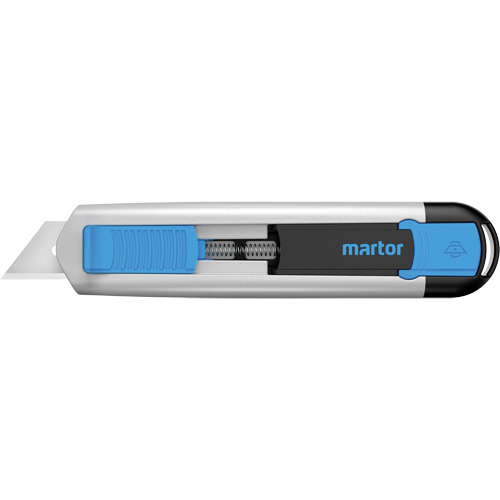 SECUNORM 525 Retractable Knife with Trapezoid Blade No. 99, 21 mm, Heavy-Duty, Aluminum Handle Action Paper
