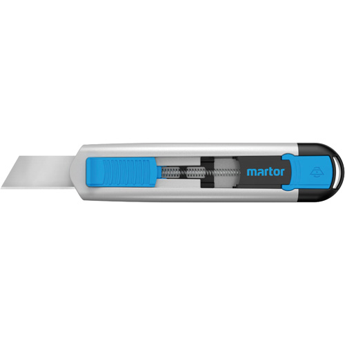 SECUNORM 540 Retractable Knife with Styropor Blade No. 17940, 36 mm, Stainless Steel, Heavy-Duty, Aluminum Handle Action Paper