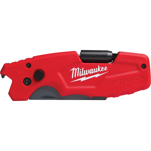 FASTBACK 6-in-1 Folding Utility Knife, 8-3/4" L, 6 Functions, 1 lbs. Action Paper