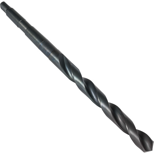 Small Taper Shank Drill Bit, 17/32", High Speed Steel, 4-5/8" Flute, 118° Point Action Paper