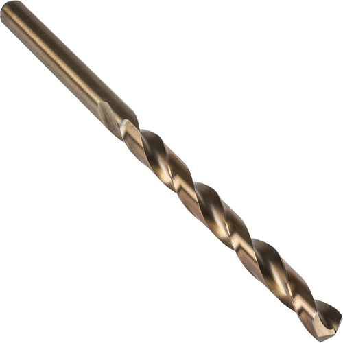 Heavy-Duty Taper Length Drill Bit, #7, High Speed Cobalt, 3-5/8" Flute, 135° Point Action Paper