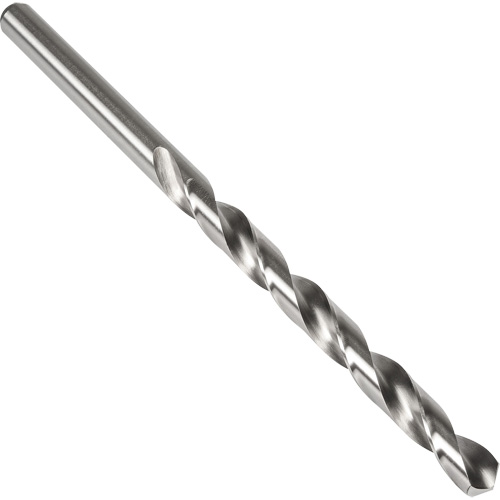 Taper Length Drill Bit, C, High Speed Steel, 3-3/4" Flute, 118° Point Action Paper