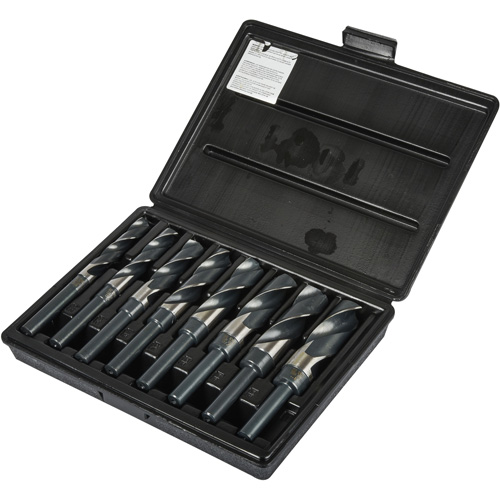Reduced Shank Drill Bit Set, 8 Pieces, High Speed Steel Action Paper