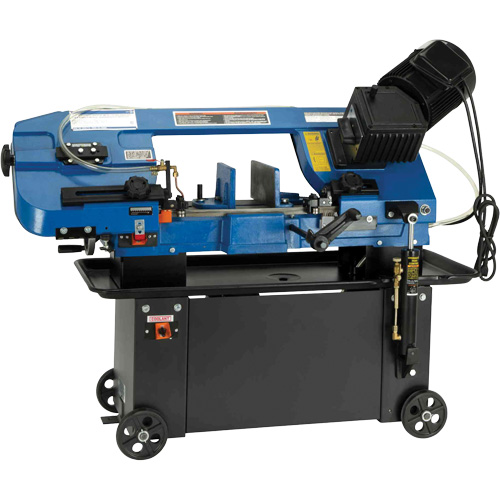 JHVG-712 Metal Bandsaw, Horizontal, 7" Round and 7" x 12" Rectangular Cutting Capacity Action Paper