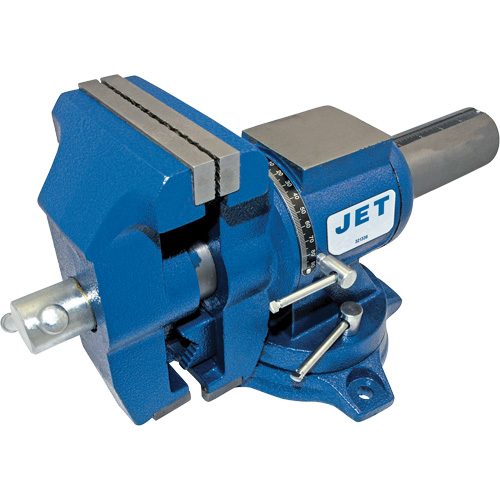 Multi-Purpose Heavy-Duty Vise, 5" Jaw Width, 3" Throat Depth Action Paper