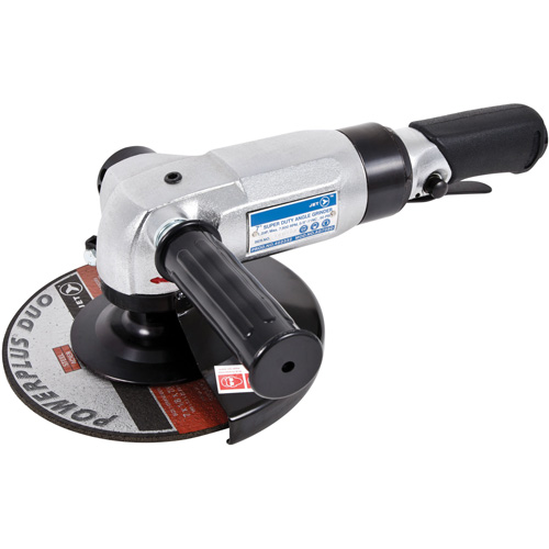 Super Heavy-Duty Angle Grinder, 7" Wheel, 3/8" NPT Inlet, 7800 RPM Action Paper