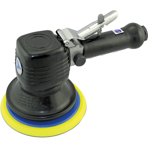 FS127A Dual-Action Sander, 6" Dia., 1/4" NPT Inlet, 10000 RPM Action Paper