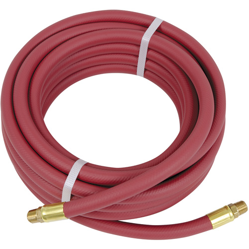 Heavy-Duty Air Hose, Air, PVC, 3/8" dia. x 25', 300 psi, 3/8" NPT Action Paper