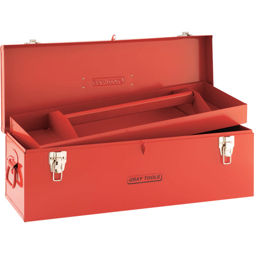 Tool Box, 10-3/4" D x 25-1/2" W x 10" H, Red Action Paper