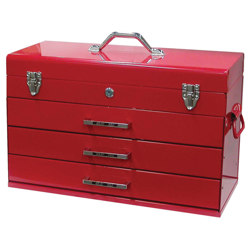 Tool Box, 9-3/5" D x 21-3/10" W x 14-1/2" H, Red Action Paper