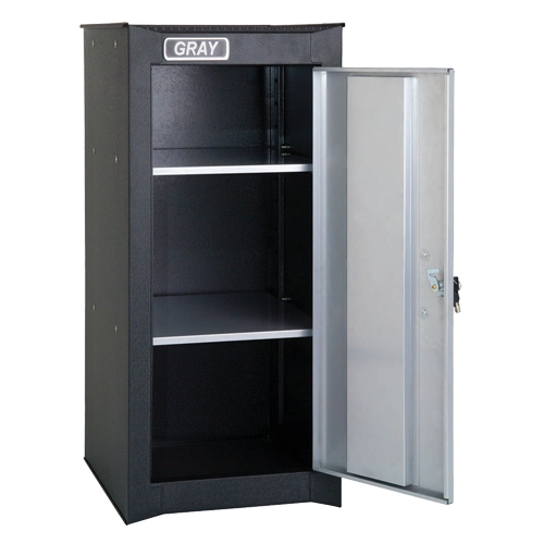 Side Rider Cabinet, 2 Drawers, 14-3/4" W x 18" D x 33-3/4" H, Black Action Paper