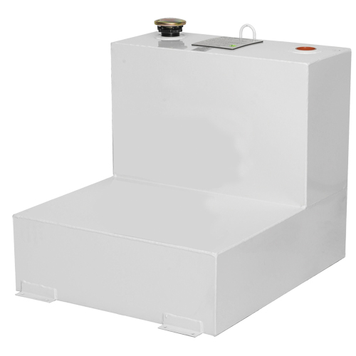 Steel Fuel Transfer Tank, Steel, 48 gal. Capacity, White Action Paper