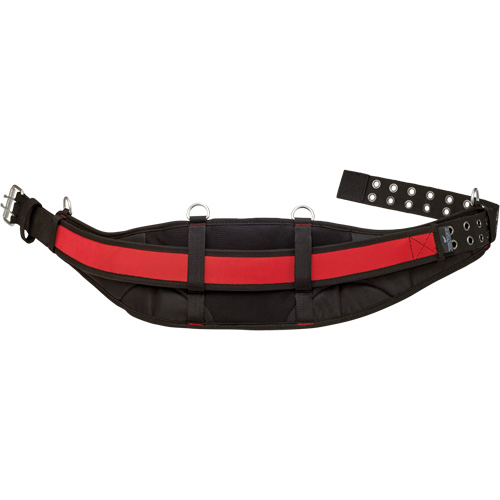 Padded Work Belt, Nylon, Black/Red Action Paper