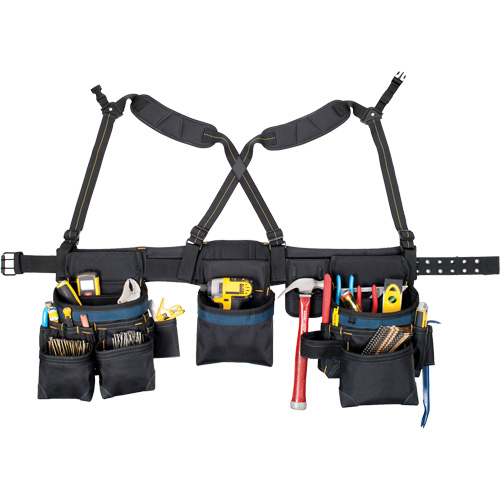 Carpenter's Tool Belt, Polyester, Black Action Paper