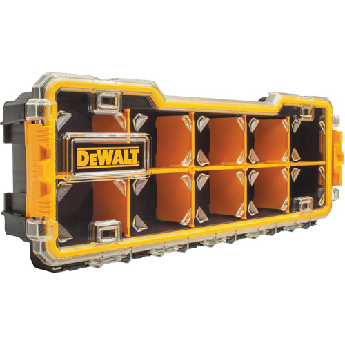 Compartment Pro Organizer, 6-5/8" W x 17-5/8" D x 2-7/8" H, Black/Yellow Action Paper