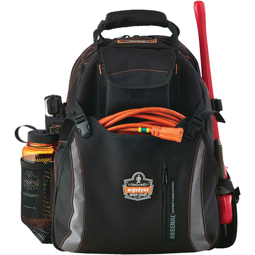 Sac &agrave; dos pour outils 5843 Arsenal, 13-1/2" lo x 8-1/2" la, Noir, Polyester Action Paper