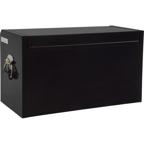 Industrial Tool Chest, 26" W, 4 Drawers, Black Action Paper
