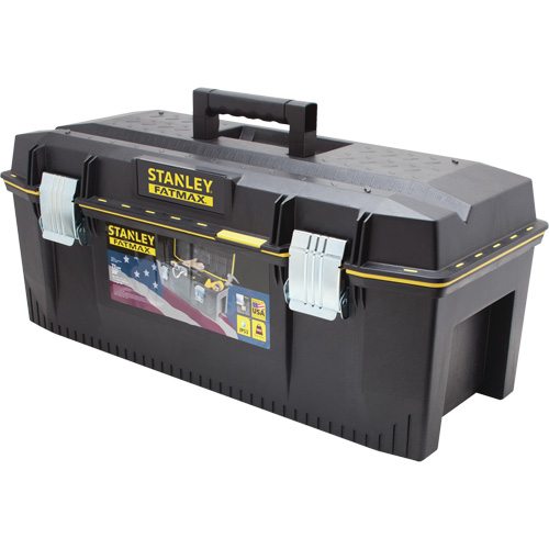 FatMax&reg; Structural Foam Tool Box, 28" W x 12-1/2" D x 11" H, Black/Yellow Action Paper