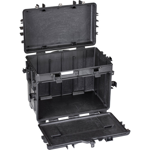 Military Mobile Tool Chest With Drawers, 22-4/5" W x 15" D x 18" H, Black Action Paper