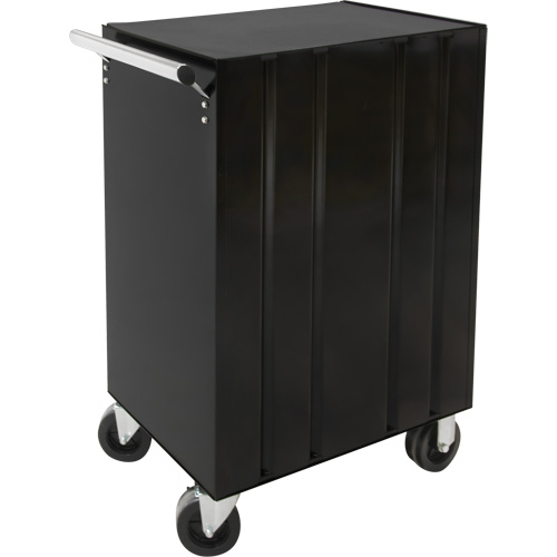 Industrial Tool Cart, 3 Drawers, 29-4/5" W x 21-1/5" D x 38-4/5" H, Black Action Paper