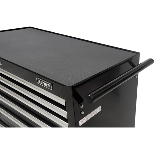 Industrial Tool Cart, 6 Drawers, 39" W x 20-4/5" D x 38-1/2" H, Black Action Paper