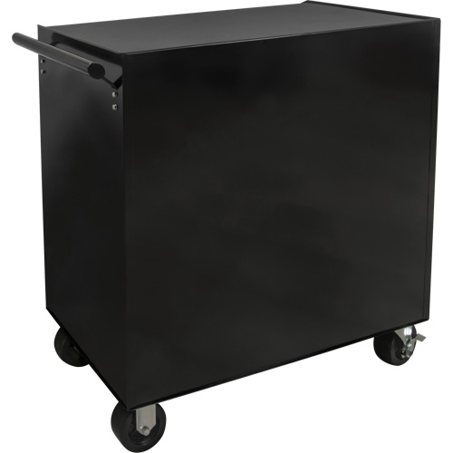 Industrial Tool Cart, 6 Drawers, 39" W x 20-4/5" D x 38-1/2" H, Black Action Paper