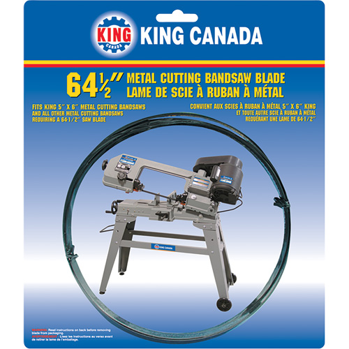 General Purpose Band Saw Blade, Bi-Metal, 64-1/2" L x 1/2" W x 0.025" Thick, 14 TPI Action Paper