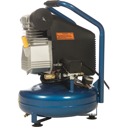 Compresseurs portatifs s&eacute;rie pour entrepreneurs - Lubrification &agrave; l'huile, entraînement direct, &eacute;lectrique, 3,3 gal. (4 gal. US), 125 PSI, 115/1 V Action Paper