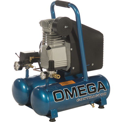 Compresseurs portatifs s&eacute;rie pour entrepreneurs - Lubrification &agrave; l'huile, entraînement direct, &eacute;lectrique, 3,3 gal. (4 gal. US), 125 PSI, 115/1 V Action Paper