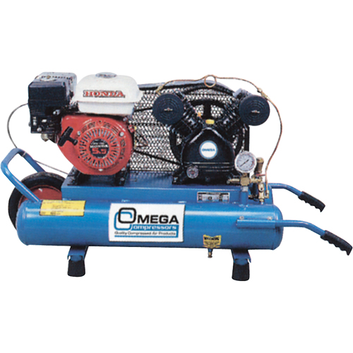 Contractor Series Air Compressors, Gas, 6.6 Gal. (8 US Gal), 125 PSI Action Paper