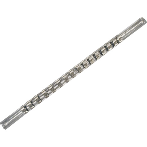 Rail porte-douilles &agrave; entraînement 3/8" SCH-38 avec 16 attaches de retenue Action Paper