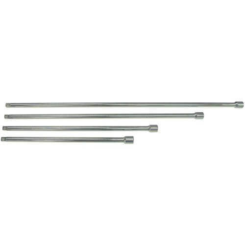 Jeu de barres rallonges SE12-4S, Prise de 1/2", Fini Chrome, 4 M Action Paper