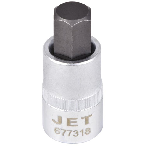 Bit Socket, Hex, 1/2" x 2" L, 1/2" Drive Action Paper