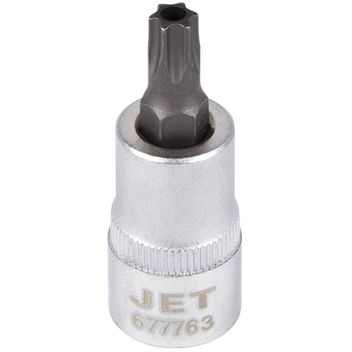 Tamperproof Bit Socket, Torx&reg; Tamper, T-45 x 2" L, 3/8" Drive Action Paper