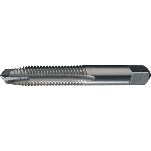 Spiral Point Taps, HSS, Bright Finish, High Speed Steel, 6-40 Thread, 2" L Action Paper