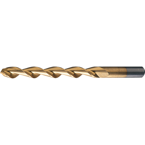 Parabolic Flute Jobber Length Drill Bits, High Speed Steel, 1/16", 1-7/8" L, 7/8" Flute, 118° Point Angle Action Paper