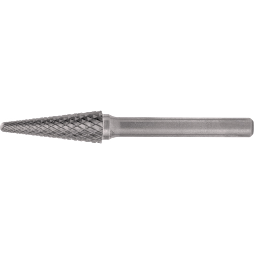 Solid Carbide Burrs - Taper Shape Radius End 14° Action Paper