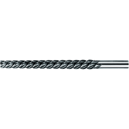 High Spiral Spirex&reg; Taper Pin Reamer, #6 Drill, #6 Reamer, Spiral Flute, High Speed Steel, Taper Shank Action Paper