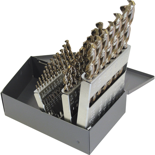 Drill Sets, 29 Pieces, High Speed Steel Action Paper